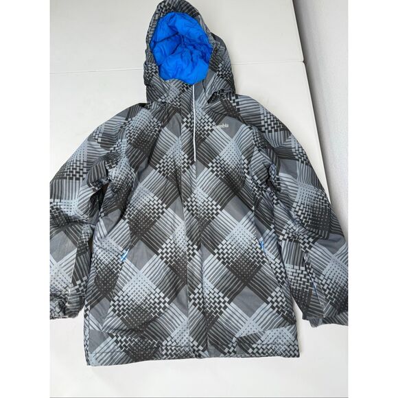 Columbia Boy's Twist Tip Ski Jacket Gray Colorblock Size M 10-12 See Description - Picture 6 of 16